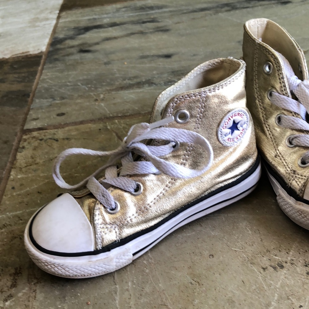Gold high tops